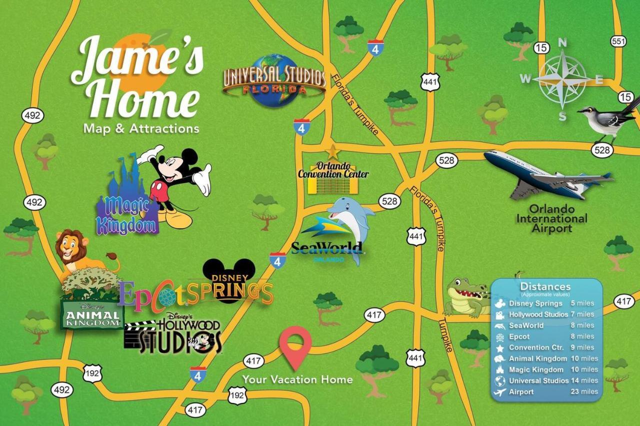 H - New 2 Bedroom Condo - 5 Miles To Disney - Free Water Park Kissimmee Eksteriør bilde