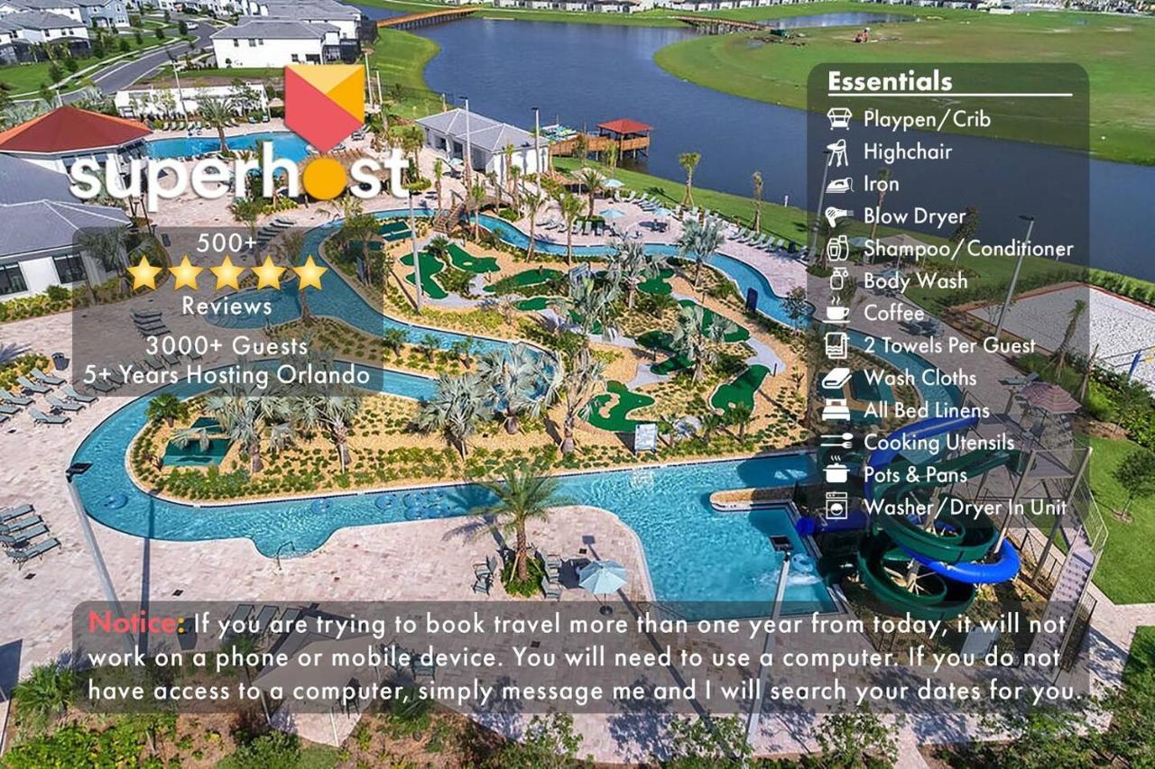 H - New 2 Bedroom Condo - 5 Miles To Disney - Free Water Park Kissimmee Eksteriør bilde